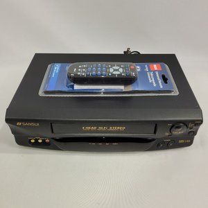 Sansui VHF6010 Hi-Fi Stereo VHS VCR Video Cassette Recorder & Remote Control